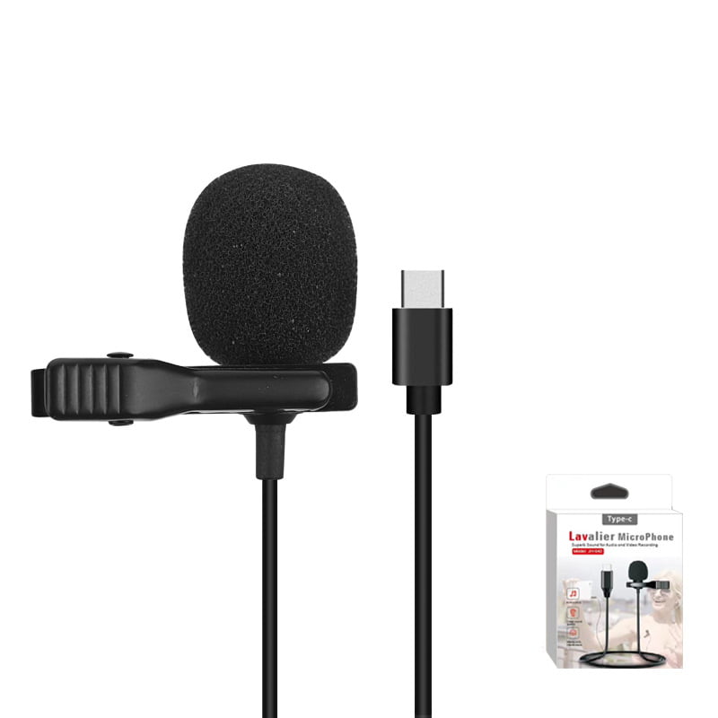 11 ProMax 11 Pro Lav Mic with 3.5mm Headphone Jack Replacement for iPhone 12 Omnidirectional Clip-on Lapel Microphone with 5ft Cable for Recording iPad Vlog iPod 11 Podcast YouTube 