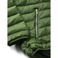 thumbnail image 4 of Ma Croix Mens Lightweight Puffer Jacket Alternative Down Quilted Hiking Parka with Hood, 4 of 8