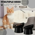 thumbnail image 6 of Zhehao 2 Pieces Plastic Raised Bowl Tilted 15 Degrees Elevated Cat Food and Water Bowls Set Anti Vomit Dog Kitten Food Dishes Pet for Cats and Small Dogs (Black), 6 of 12