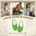 thumbnail image 7 of Kdxio Green Cucumber Women's Men's Slippers Plush Slip-On House Slipper for Winter Indoor Soft Cushion Non-slip Fluffy Slides Slippers-37/38, 7 of 7