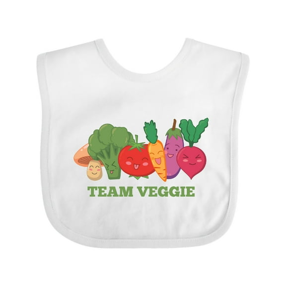 Inktastic Team Veggie Boys or Girls Baby Bib