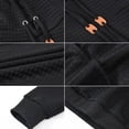 thumbnail image 4 of Pdbokew Mens Hooded Sweatshirt Casual Long Sleeve Drawstring Waffle Knit Pullover Hoodies Black L, 4 of 8