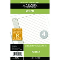 AT-A-GLANCE Notepad, Loose Leaf, Undated, Desk Size, 5 1/2" x 8 1/2"