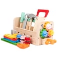 thumbnail image 3 of Juego de tuercas y pernos de juguetes de construcción Montessori, caja de herramientas, juguetes, juego de herramientas para niños para preescolar, 3 of 9
