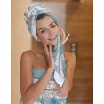 thumbnail image 7 of Vintage Blue Coastal Towel Set of 3,Soft Microfiber Bath Towels,Hand Towel,Washcloths,Summer Beach Starfish Shell Coral Nautical Quick-Dry Absorbent Towels for Bathroom Kitchen Hotel Beach Gym Spa, 7 of 7