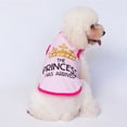 thumbnail image 3 of Walbest Pet Dog Vest, Puppy Clothes Round Neck Letter Printed Fashion Outfit Pet Vest Dog Sleeveless Clothes Cat Costume for XS-XL Puppy Kitten, 3 of 7