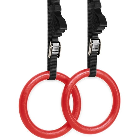 Yes4All Olympic Crossfit Gymnastic Rings with Adjustable Straps &