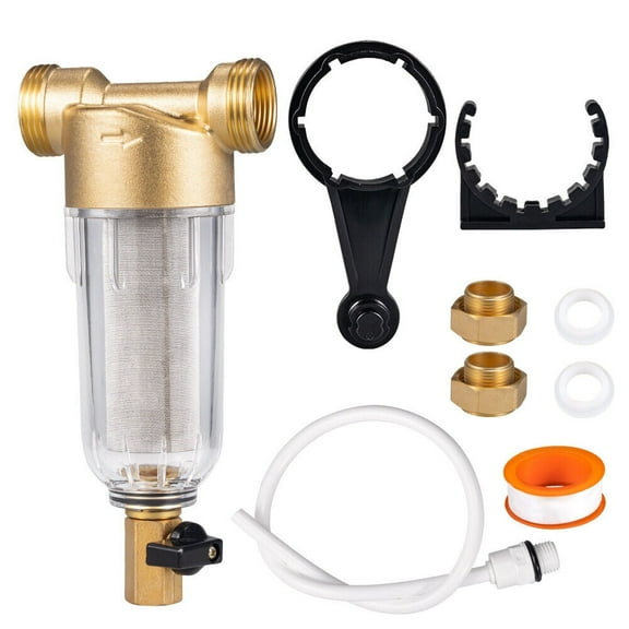 JahyElec Whole House Water Pre-Filter System Reusable Spin Down Sediment Filter sewage