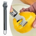 thumbnail image 1 of Cqxid Rasoir à Moins de 5$, Forme-Citron en Acier Inoxydable, Éplucheur de Citron, Éplucheur de Fruits, 1 of 9