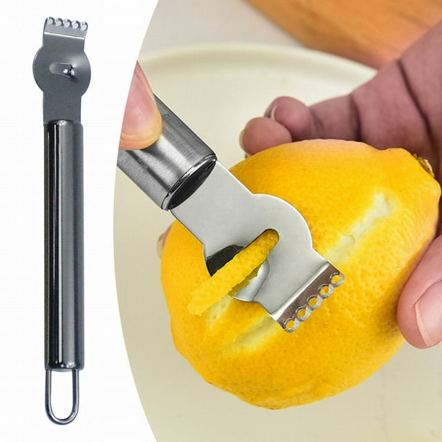 Cqxid Rasoir à Moins de 5$, Forme-Citron en Acier Inoxydable, Éplucheur de Citron, Éplucheur de Fruits