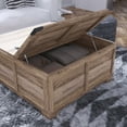 thumbnail image 3 of BizChair 35.75" Farmhouse Storage Coffee Table with Hinged Lift Top, Large Coffee Table with Hidden Storage, Gray Wash, 3 of 12