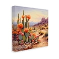 thumbnail image 4 of Stupell Industries Cactus Flower Landscape Landscape Painting Gallery Wrapped Canvas Art Print Wall Art, 36 x 36, 4 of 8