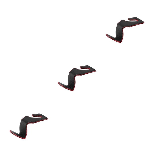 Sidaley Colgador trasero para asiento de vehículo, ganchos de cuero, abrigos colgantes, soporte para comestibles, repuesto Interior de Type1 NO1