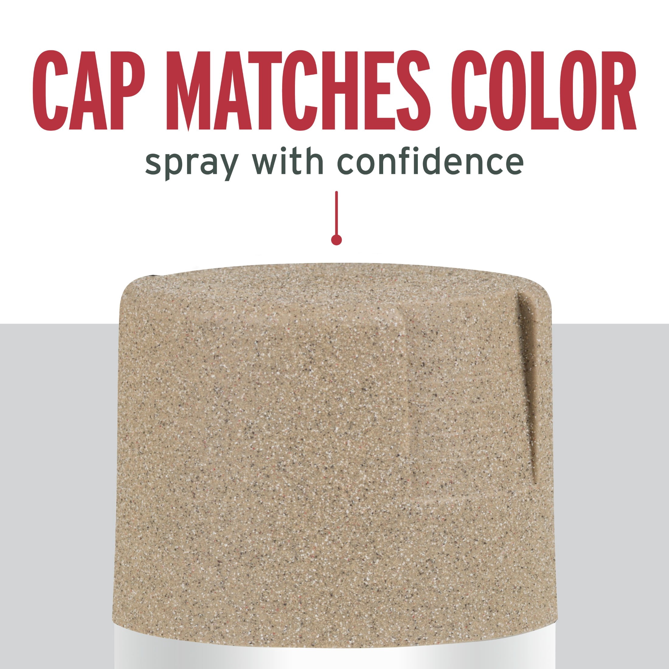 (6 pack) Desert Bisque, Rust-Oleum Stops Rust Multi-Color Textured Spray Paint-223524, 12 oz
