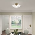 thumbnail image 2 of Livex Lighting Edgemont Ceiling Mount in Antique Brass, 2 of 8