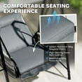 thumbnail image 4 of Outsunny Hammock Chair, Patio Wicker Swing Chair with Stand, Light Grey, 4 of 10
