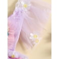 thumbnail image 5 of Biekopu Baby Girls Romper Dress, Sweet Fly Sleeve Flower Tie-up Tulle Bodysuit Summer Clothes, 5 of 9
