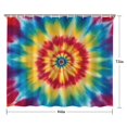 thumbnail image 5 of Rainbow Tie Dye Mandala Pattern Shower Curtain 84"x72" ,Bathroom Decorative Shower Curtains Set with 12 Hooks,Modern Waterproof Washable Shower Curtain, 5 of 6