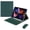 Green, variant on Detachable Wireless Keyboard Case for 9.7” iPad 5th/6th Gen, iPad Pro 9.7 (2016), Air 1/Air 2, Stand Cover with Pencil Holder, English Keyboard, mint