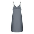 thumbnail image 6 of qolati Summer Dresses for Women 2025 Sleeveless Nightgown V Neck Full Slip Sleep Dress Spaghetti Strap Casual Swing Tank Mini Dresses, 6 of 8