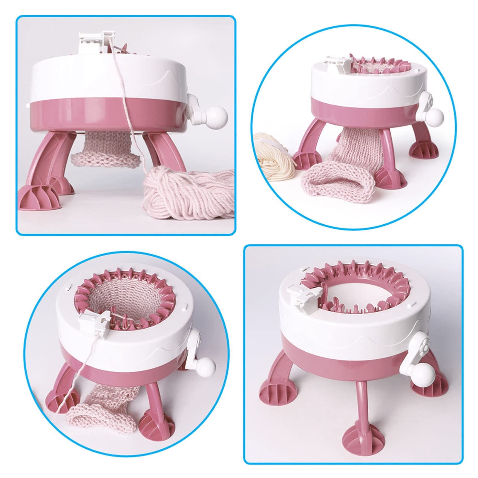 SALYWEE 22 Needle Smart Round Board Rotary Knitting Loom — DIY Creative Wool Weaving Machine for Adults, Children & Beginners