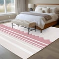 thumbnail image 4 of Pink Purple Striped Area Rugs 8'x10', Washable Small Throw Rugs for Living Room Patio, Abstract Modern Geometric Stripes Indoor Outdoor Rug Non-Slip Low Pile Carpet Runner Reversible Floor Mats, 4 of 8