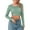 #Mint Green, variant on TODOZO Womens Basic T Shirts Summer Tops 2025 Crop Long Sleeve Slim Fit Tee Cute Gym Workout Clothes Sequin Top Glitter Club Jumper Long Sleeve Crew Neck Crop Top Skinny Top Sparkly Crop Tee