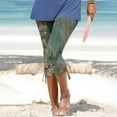 thumbnail image 2 of Womens Relaxed Fit Cargo Pants by Generic XL Solid Black Casual Capris, Drawstring, Cropped, Lightweight, 1 Count, 2 of 5