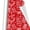 Red, variant on Christmas Wrapping Paper, Holiday Gift Wrap Paper with Snowflake, Gingerbread man, Christams Ball, Deer Design, 1 Roll - 58" x 23"
