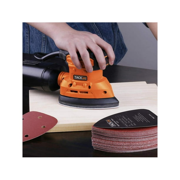 TACKLIFE 50Pcs Mouse Detail Sander Sandpaper 40 60 80 100 240 Grits Hook And Loop Assorted Sanding Paper suitable forTacklife multi sander PMS02B
