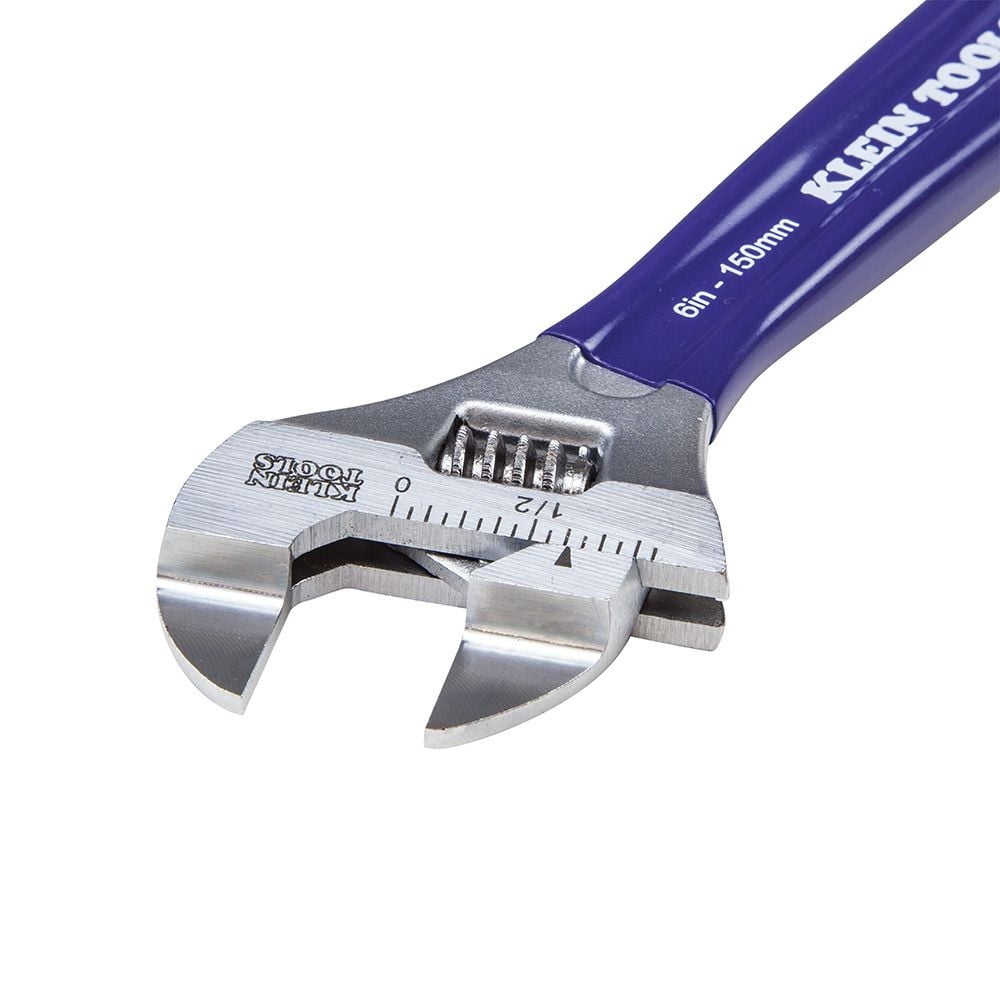 Klein Tools Slim-Jaw Adjustable Wrench 6In