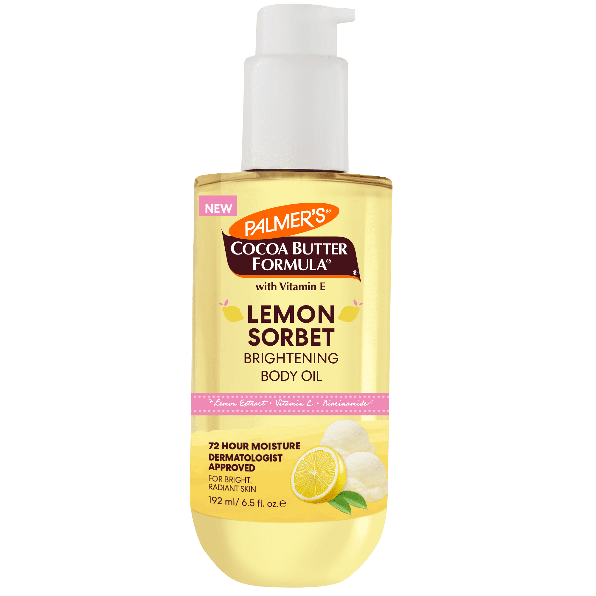 Palmer's Lemon Sorbet Brightening Body Oil with Vitamin C & Niacinamide 6.5 fl. oz.