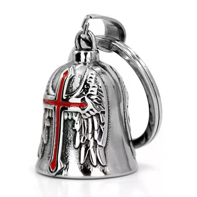 Pendentif Vintage Punk Moto Angel Collier Chanceux pour Hommes Facile à Transporter Rouge