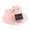 Pink, variant on Cute Cartoon Solar Powered Fan Visor Hat with Wide Brim, Sun Protection Cap for teens Adults, Adjustable Outdoor Summer Headwear