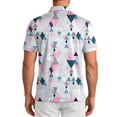thumbnail image 4 of GENTS BLISS Golf Men Shirts Short Sleeve Shirts for Men Floral Print Men Polo Shirts, 4 of 12