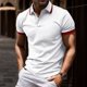 thumbnail image 3 of Gibobby Playera Polo Hombre Playeras Tipo Polo para Hombre Moda Camiseta Casual(Blanco,XG), 3 of 4