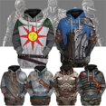 thumbnail image 4 of Sudadera con capucha del popular juego Dark Souls con estampado 3D para hombre y mujer, nueva sudadera con capucha informal de moda, sudadera holgada de gran tamaño para deporte genial, 4 of 5
