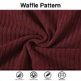 thumbnail image 6 of QPNGRP Men's Pullover Hoodies Plaid Long Sleeve Drawstring Casual Hooded Sweatshirts with Kanga Pockets Burgundy S, 6 of 6