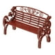thumbnail image 2 of 1: 6 Casa de Muebles en miniatura Banco de plástico Accesorio para jardín y detallado, diseñado y fabricado para modelos de parque, marrón CUTICAT Muebles de jardín para patio, 2 of 8