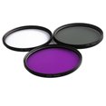thumbnail image 2 of 3pcs UV CPL FLD 3-in-1 lens Filter lens set Lens Filter Set with Bag SLR Camera Color Lens UV Protector Filter Replacement, 2 of 9