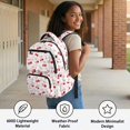 thumbnail image 6 of HUIACONG 17" Red Cherry Girls Backpack with Lunch Box, 4PCS Waterproof School Bag Set for Age 7-13, 6 of 7