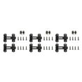 thumbnail image 3 of Goriertaly 2pcs Stainless Steel Sliding Barn Door Lock Strong Durability And Reliability Easy Installation black 3Set, 3 of 6