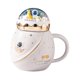 thumbnail image 2 of Taza de astronauta linda, taza de café de cerámica, taza de la mañana, taza divertida del planeta, taza del espacio para Blanco, 2 of 9
