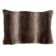 thumbnail image 3 of SARO 050.CT20S 20 in. Faux Fur Animal Print Poly Filled Throw Pillow - Chocolate, 3 of 5