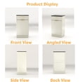 thumbnail image 2 of Jopath 10-Gallon Woodgrain Tilt-Out Trash Can Cabinet with Wave-Textured Drawer and Pull-Out Bin for Living room Bathroom Kitchen White 1, 2 of 9