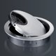 thumbnail image 5 of 1pc Cable Hole Cover For Desk Metal Grommet Table Cable Tidy Wire Hole Cover Chrome Brush 50/53/60mm Detachable Precise Buckle, 5 of 11