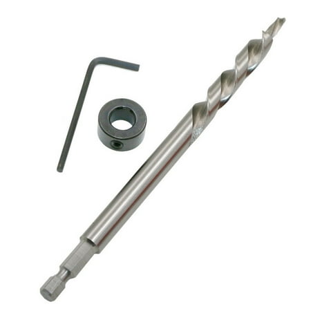 

1/4\ Hex Step Drill Bit 3/8\ (9.5mm) for Jig Manual Pocket Pilot Hole