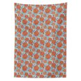 thumbnail image 2 of Meadow Tablecloth, Ladybugs Flying over Peony Blossoms Beetles Botanical Rural Fragrance, Rectangle Satin Table Cover for Dining Room and Kitchen, 60" X 84", Scarlet Pale Azure Blue, by Ambesonne, 2 of 2