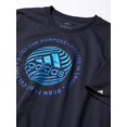 thumbnail image 2 of adidas mens Hyperreal Circled Slogan Tee Ink Large, 2 of 3