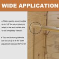 thumbnail image 5 of Sliding Shower Door 54" W x 72" H, 6 mm Clear Glass Semi-Frameless Shower Doors, Brushed Nickel, 5 of 9